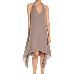 BCBGMAXAZRIA Brown Haylee Halter Asymmetrical Dress Size XS